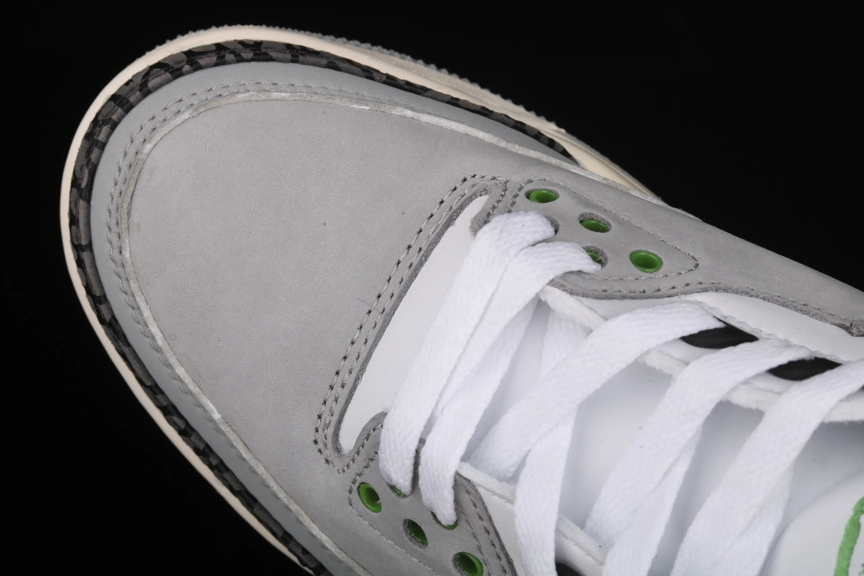 All categories Air Jordan Jordan series basketball shoes Air Jordan 3 #ZG version Air Jordan 3 Retro "Chlorophyll" AJ3 Joe 3 Chlorophyll Gray Green Manuscript 136064-006